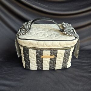 Betsey Johnson Elegant Black and White Quilted Women's Bag
